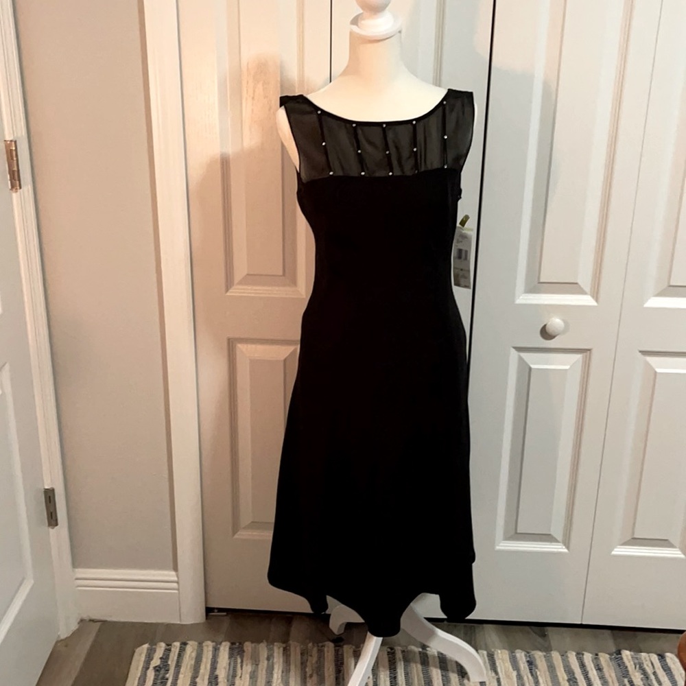 NWT Evan-Picone Black Dress